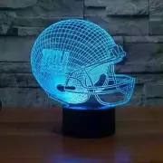 3D LED illusion NY New York Giants USB 7Color Night Light Lamp Bedroom