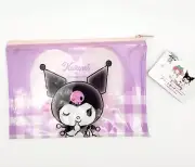 Sanrio•KUROMI & MY MELODY•Double Sided•Flat Zipper Makeup Bag Pouch! ☆1 PC NWT