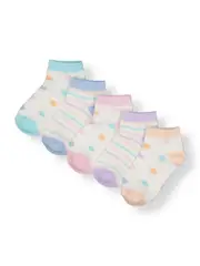 Girls 5Pk Low Cut Sock