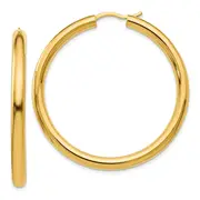 Ss/Gold Plated Sterling Silver Gold-Plated 3.5mm Tube Earrings