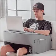 Lap Desk Pillow, Lap Pillow for Laptop, Memory Foam Bed Desk Pillow for Working, Gaming, Reading Crocheting in Bed Couch