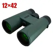 12x 42 HD Binoculars Foldable BAK4 Prism FMC Portable for Birding Hunting Travel