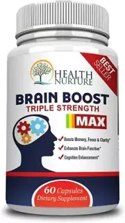 Brain Boost Maximum Strength - Best Brain Supplement - Nootropics Brain Booster,