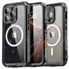 For iPhone 16 15 14 Pro Max Waterproof Case Heavy Duty Shockproof MagSafe Cover