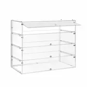 Luxsuite Large Cake Display Cabinet 4 Tier Acrylic Shelf