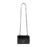 [Valentino Garavani] Valentino Garavani-Black Leather Chain 1 Small Shoulder Bag-Donna OS OS