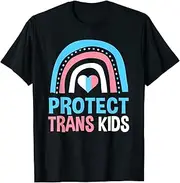 [X.Style] Protect Trans Youth Support Trans Kids LGBT Pride ds1002 T-Shirt (3XL) Black