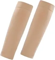Anneome 1 Pair Compression Socks Calf Socks Calf Sleeve Running Pressure Socks Compression Sleeves for Legs Men Knee Sleeves for Men Shin Sleeves Youth Compression Stockings Beige Nylon
