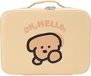[Aoutecen] Travel Makeup Bag Cosmetic Storage Skincare Bag 9.45x7.09x4.72in Waterproof PU Leather with Multiple Pockets for Organized Storage