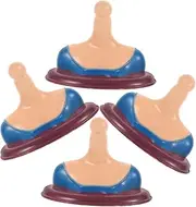 ERINGOGO 4pcs Mini Mannequin Bust Models for Dollhouse Decor Realistic Miniature Bust Ornaments Photo Props for Miniature House Compact Decorative Accessories