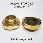 STORZ 滅火器適配器 1.5X1.5 IN DRAT 戶外 NHT 槍保護黃銅