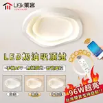 【LIGK萊客】吸頂燈 LED吸頂燈 臥室燈96W 北歐簡約吸頂燈 2.4G無極調光 現代奶油風格設計