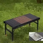 Folding Table Camp Table Desk Compact with Adjustable Legs Beach Table Camping