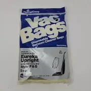 HomeCare Vac BAGS for EUREKA UPRIGHT Style F & G VACUUM 2 Bags Style 26