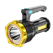LED Flashlight Spotlight 1200mAh USB Rechargeable Hand Torch Super Bright Work Light Lamp Searchlight