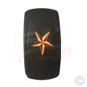 On/off Nautical Star Rocker Switch LED backlit for Auto and Boat [5362A40]