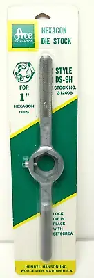 Vintage Hanson ACE Hexagon Die Stock for 1" Hexagon Dies DS-9H #312008 USA NOS