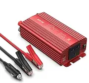 BESTEK 500W Pure Sine Wave Power Inverter DC 12V to AC 230V 240V with 4.2A Dual Smart USB Ports Car Adapter