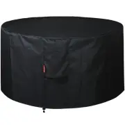 SheeChung Round Gas Fire Pit/Table Cover-Fit 36-40 inch Outdoor Firepit/Bowl,...