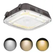 LED Canopy Light 80W Gas Station Garage Light Dusk to Dawn Sensor 100-277V UL
