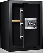 KJLY Office Cabinets File Cabinets Safe Cabinets Electronic Password Safe Confidential File Cabinet All Steel Storage Cabinet Vertical Files Racks Shelves (Color : Black)