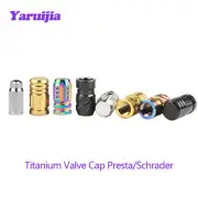 Presta Schrader Titanium Wheel Tire Tyre Valve Stem Air Cap Cover Valve For Car