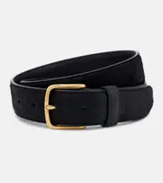 [The Row] The Row Leather belt Inch 29.5 black