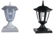 12 Pack Solar White/Black 6X6 Cap Light W/Six Super Bright SMD LED Bulb
