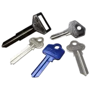 4 X Ilco Blue Aluminium GR10 Domestic Blank Key