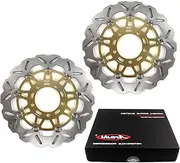 Front Brake Discs for Ninja ZX6R 05-16/ER-6F ER-6N 06-15/Versy-s 650 07-14/Z750 2007-2012/Z750R 2011-2012/VN650 Vulcan 650 S 2016-2012 9 Replacement disc