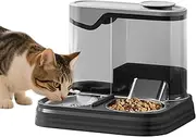 Automatic Cat Feeder - Pet Water Dispenser Automatic | Large Capacity Pet Feeding Bowl for Indoor Kittens and Puppies
