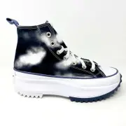 Converse Run Star Hike Hi Black White Womens Platform Casual Shoes 572537C