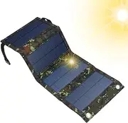 Portable Solar Panels – High-Efficiency Foldable Solar Panel | Portable Solar Charger with USB Output | Camping Solar Panels for Outdoor Supply & Travel Charging