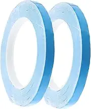 2 Rolls Led Light Panel Blue Film White Adhesive Heat Transfer Tape for Heat Sink