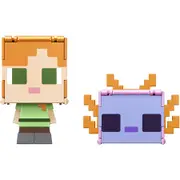 Minecraft Flippin’ Figs Alex & Axolotl Figures 2-Pack