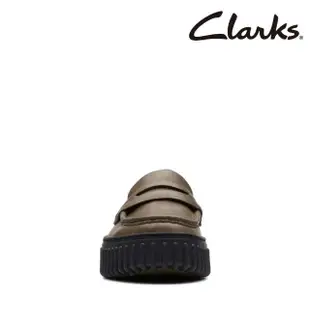 【Clarks】女鞋 Torhill Penny 羅紋厚底餅乾便鞋 鬆糕鞋(CLF73869C)
