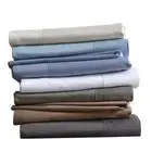 Silky Soft Pillowcases Set of 2 Bamboo Cotton Blend Solid Standard - King