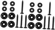 Yardwe 8pcs Guitar Strap Locks Durable Metal Locking Buttons for Electric Guitar Bass Ukulele Easy Install Secure Strap Retainer to Prevent