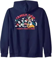 [Disney] Mickey & Friends Vacation Selfie Family Trip 2024 Zip Hoodie