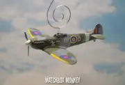 303 Squadron Supermarine Spitfire WWII Single Prop Airplane Christmas Ornament