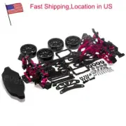 CNC Alloy Carbon Frame Kit For Racing Sakura D4 RWD 1:10 RC Flat Road Drift Cars