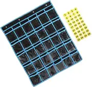 OFFSCH Library Pocket for Mobile Phone Storage Classroom Hanging Phone Bag Organizer Labels Easy to Clean Material