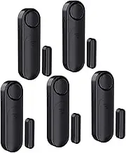 AKOYU 5-Pack Window Alarms for Home Security, 120dB Door and Window Open Sensor Chime for Kid Safety, Pool Safety, Sliding Door, DIY Protection, Easy Installation,Ideal for Home,Garage,Apartment,Black