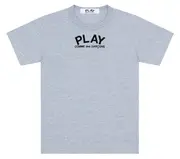 [COMME des GARCONS PLAY] Front Play Logo Back Black Heart Tee Women