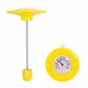 Floating Water Temperature Sensors Family Safe Water Thermometers Easy to Use for Swimming Pools Bath Tubs Infant Cares Double scale yellow