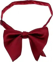 [DEARMAMY] Elegant Red Double Layer Bow Tie Men's Tuxedo Accessory Polyester Bowtie for Groom