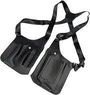 [STARTIST] PU Leather Shoulder Harness Bag for Men Women Shoulder Pouch for Outdoor Travel