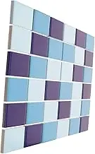 WOFASHPURET 1 Sheet Swimming Pool Blue Tiles Floor Tiles Home Decor Blue Decor Swimming Pools Decorate Decorative Tiles Kitchen Backsplash Tile Pool Tiles Home Background Tile Ceramics