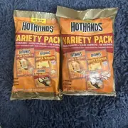 2 Packs Hot Hands Variety Pack 5 Pair Hand, 5 Super & 3 Toe Warmers Exp 11/26