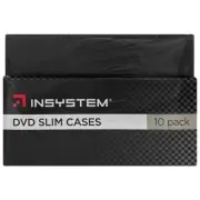 Genuine INSYSTEM CD / DVD Slim Cases 10 Pack - Anti Scratch Dust - Cover Sleeve